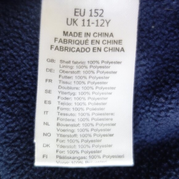 TROLLKIDS Norway Norwegian Flag Navy Full Zip Youth Kids Jacket Sz 152 (US 11-12 - Picture 8 of 8